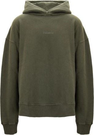 Dsquared2 Hoodies - Heren - Hoodies - Groen - XL - Katoen - Hoodies & sweatvesten