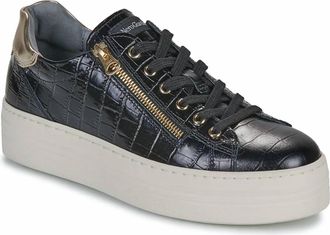 Nero Giardini Womens Zeus Zipper Sneaker In Black Croc