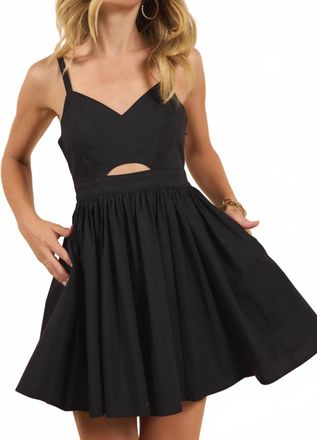 Sadie & Sage Shades On Front Cutout Mini Dress In Black