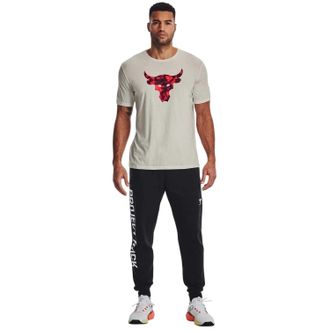 Under Armour Heren Project Rock T-Shirt (Ivoor/zwart)