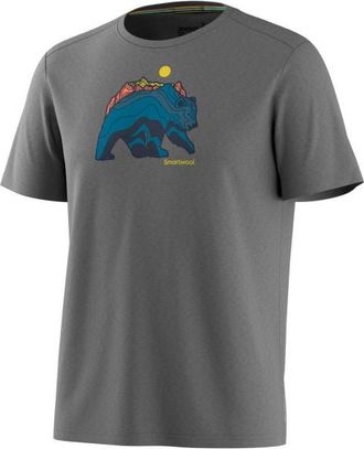 Smartwool Bear Strata Active Short Sleeve Merinoshirt - Unisex | light gray heather