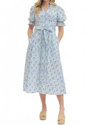Entro Barlett Dress In Blue