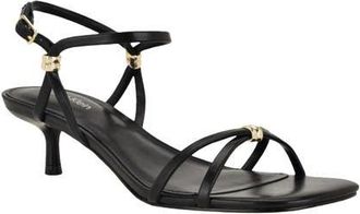 Calvin Klein Rivine Ankle Strap Sandal in Black at Nordstrom, Size 9.5