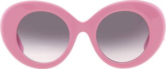 Burberry Margot Rose Gradient Gray Round Ladies Sunglasses BE4370U 40295M 49