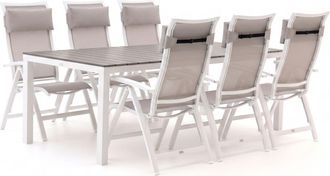Bellagio la vita attrattiva Bellagio Lugo/Fidenza 220cm dining tuinset 7-delig verstelbaar