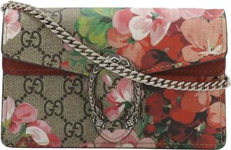 Gucci Beige Gg Blooms Canvas Dionysus Super Mini Bag (Authentic Pre-Loved)