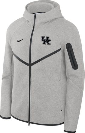 Nike Kentucky Tech Fleece Nike Mens College Full-Zip Hooded Jacket in Grey | 05L4086NNKY-8DL