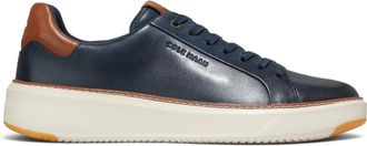 Cole Haan GrandPro Luxe Mile Trainer Blauwe Leren Sneakers voor Heren - C37158