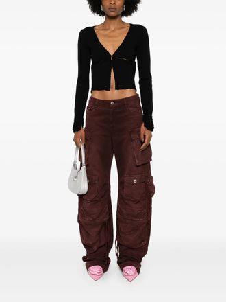 Blumarine Womens Black Viscose Knit Cardigan - Size Large