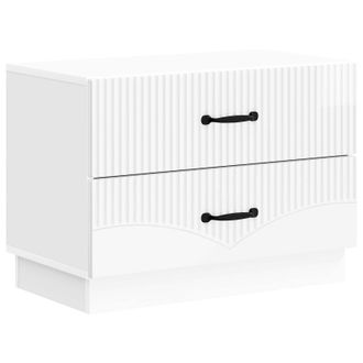 vidaXL Armario De Noche Con Caj&oacute;n Brillante 62 X 34,5 X 44,5 Cm Vidaxl