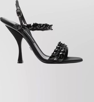 Dolce & Gabbana embroidered satin sandals