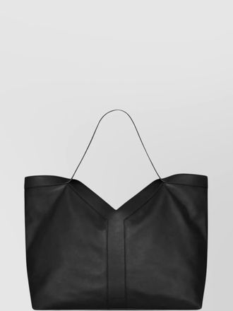 Saint Laurent large leather tote bag