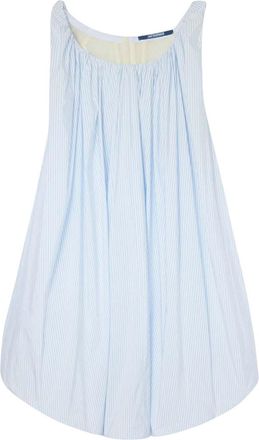 Jacquemus Light Blue Scoop Neck Dress