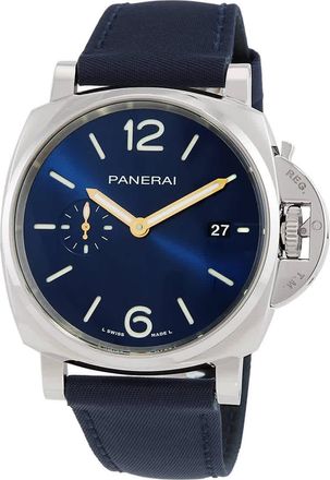 Officine Panerai Luminor Due 42mm Prada Re-Nylon Automatic Blue Dial Mens Watch PAM01429