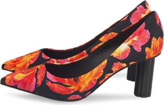 Ferragamo Pumps a fiori Badia - Nero