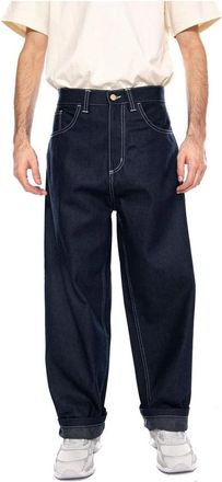 Carhartt Work in Progress Brandon Pant - Heren - Loose Fit Jeans - Blauw - S - Katoen - Jeans