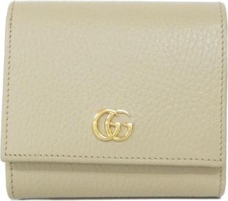 Gucci Beige Leather Wallet (Bi-Fold) (Pre-Owned)