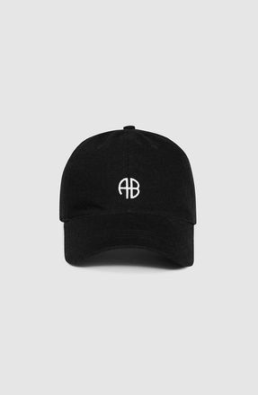 Anine Bing Jeremy Baseball Cap in Black Denim at Nordstrom