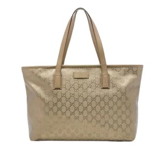 Gucci Tote bag Pre-owned in tela rivestita - - Pre-owned - Donna - Beige - ONE SIZE