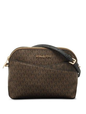 Michael Kors Jet Set Travel dome cross body bag - women - Canvas/Nylon - One Size - Brown