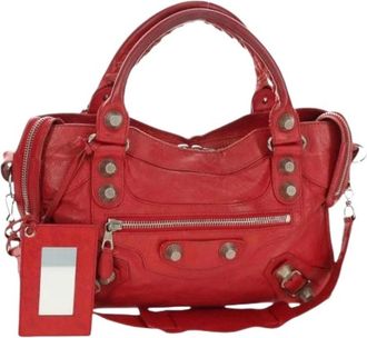 Balenciaga Pre-owned Vintage Hand Bag - Dames - Vintage Handtas - Rood - ONE Size - Leer - Vintage