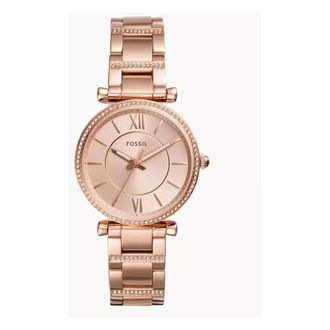 Fossil Accessoires, Dames, Roze, ONE Size, Carlie Horloge