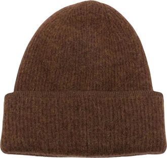 Jacquemus Gorro de canal&eacute; con parche de logo - Accessories - Mujer - Marr&oacute;n - ONE SIZE