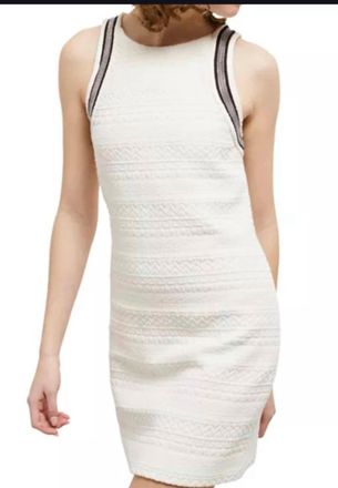 The Kooples Embellished Sleeveless Dress In White