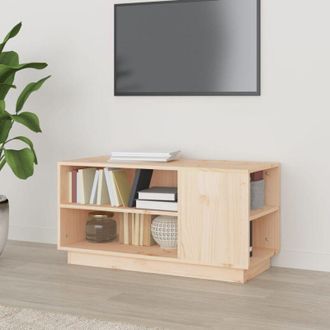 vidaXL Vidaxl - Mueble De Tv De Madera Maciza De Pino 80x35x40,5 Cm