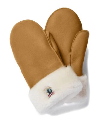 Parajumpers sheepskin fur-trimmed mittens - Neutrals