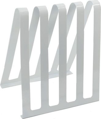 Vacchetti Vacchetti - Revistero De Metal Blanco 4 Plazas Cm31x22h36