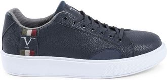 19V69 V Mens Sneaker SNK 001 M Navy Leather - Size UK 5