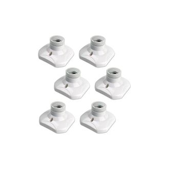 OEM Juego De 6 Portal&aacute;mparas De Techo E27 De Rosca, Ca 220-240v, Portal&aacute;mparas Para Bombillas Led, Base De Portal&aacute;mparas De Techo E27