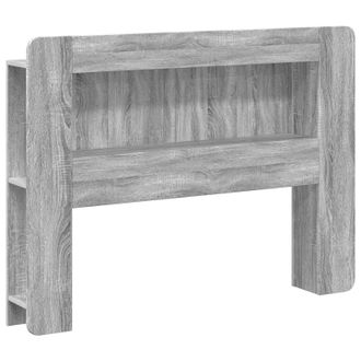 vidaXL Cabecero Con Armario Gris Sonoma Madera De Ingenier&iacute;a Vidaxl