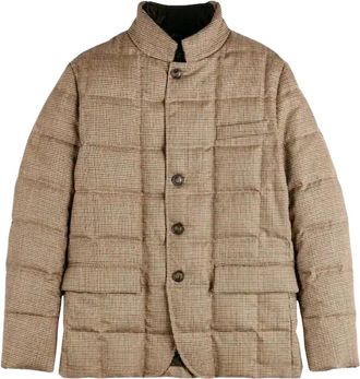 Fay Piumino - Heren - Winterjassen - Beige - M - Wol - Jassen