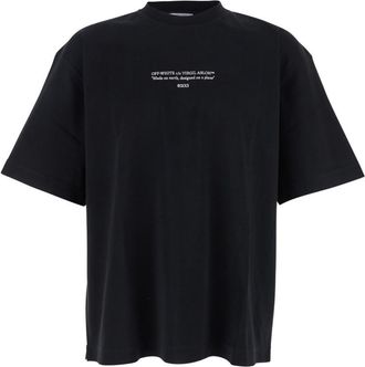 Off-white Black Crewneck Printed T-Shirt