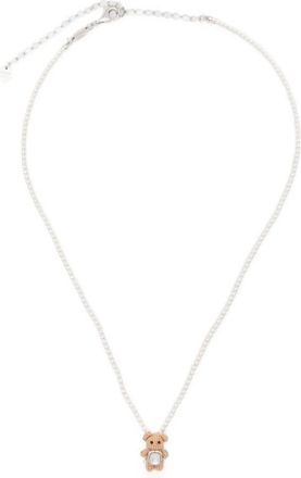 Yvmin Bear-pendant Mother-of-pearl Necklace
