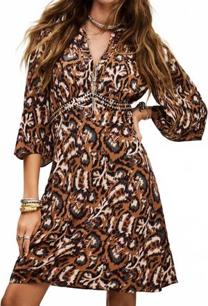 BA&SH Onia Mini Dress In Ocre