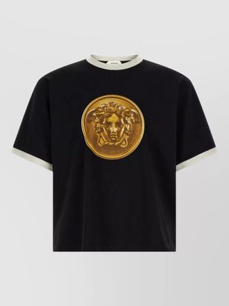 Versace medusa coin short sleeve crew neck shirt