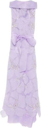 Miau by Clara Rotescu Abito a fiori - Viola