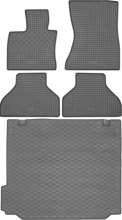 OEM Juego De Alfombrillas De Goma Para Coche Y Alfombrilla Para Maletero Para Bmw X5 E70 Suv (04.2007-09.2013)