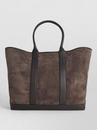 Tom Ford large suede tote bag dual handles