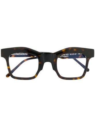 Kuboraum Occhiali oversize - Marrone
