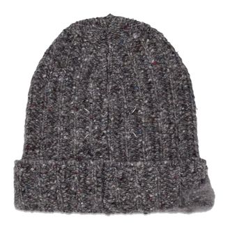 Maison Margiela Ribbed Beanie Hat - unisex - Maison Margiela - Accessories - Gray - L - Accessories