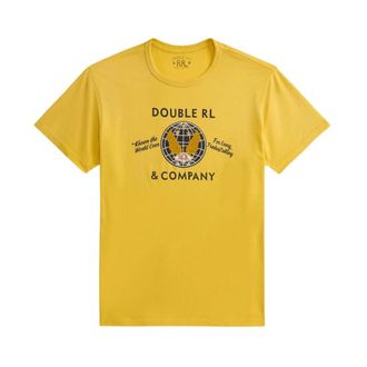Ralph Lauren T-Shirts, male, Yellow, Size: L Ralph Lauren RRL T-shirts and Polos Yellow