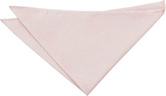 DQT Plain Shantung Wedding Handkerchief Pocket Square for Men in Blush Pink