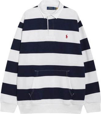 Polo Ralph Lauren Rugby Shirt - Heren - Tops - Blauw - Maat: S Katoen