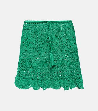 Anna Kosturova Crochet miniskirt