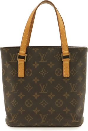 Louis Vuitton Brown Monogram Canvas Handbag Tote Bag (Pre-Owned)