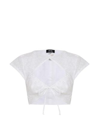 Amir Slama x Jade Picon blouse met ringlets - Wit